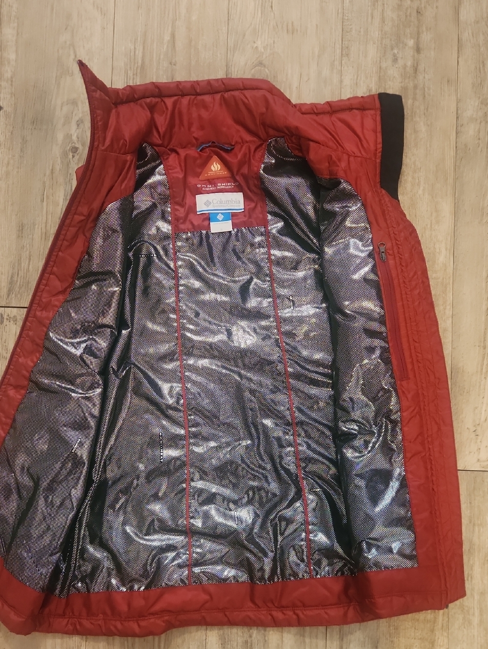 Columbia Red Quilted Puffer Vest - Gamecocks - Picture 5 of 6